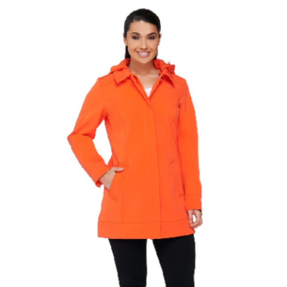 ❤️Soft Shell Jacket w/ Hood✨  Isaac Mizrahi